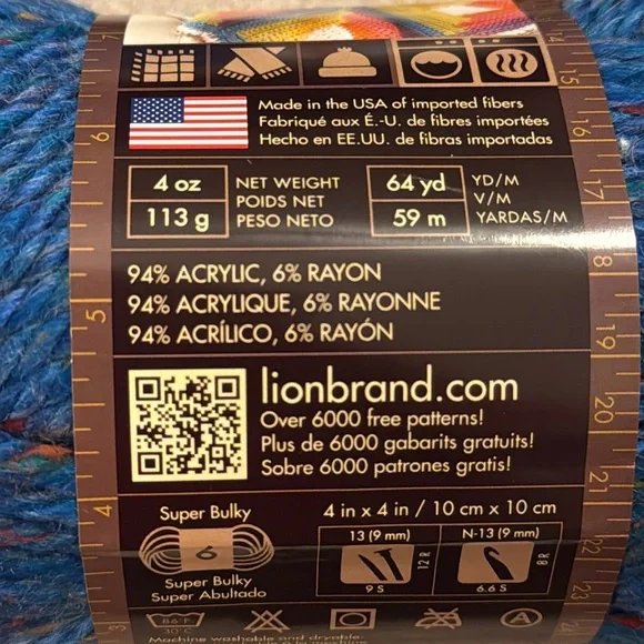 Lion Brand Yarn • Big Sur Tweed • Lot of 10 - Picture 4 of 7